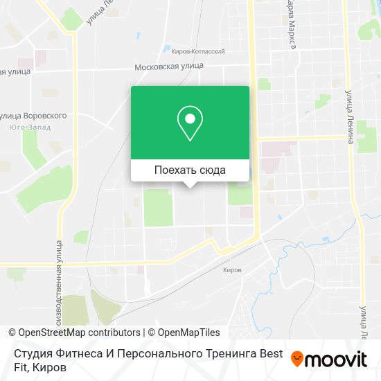 Карта Студия Фитнеса И Персонального Тренинга Best Fit