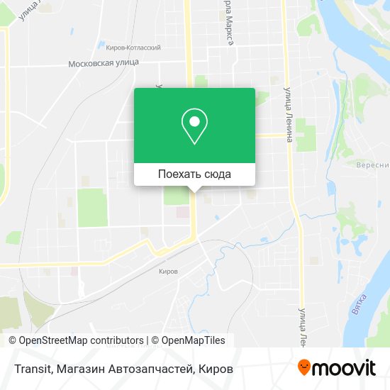 Карта Transit, Магазин Автозапчастей