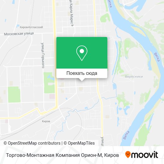 Карта Торгово-Монтажная Компания Орион-М