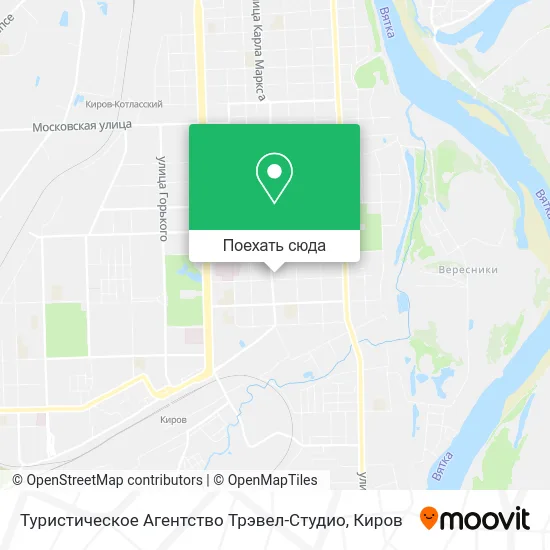 Карта Туристическое Агентство Трэвел-Студио