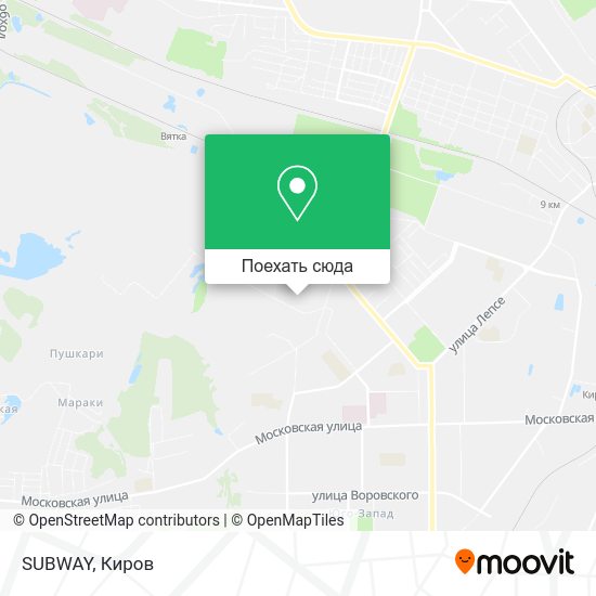 Карта SUBWAY