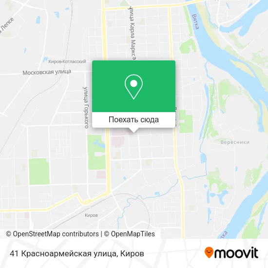Карта 41 Красноармейская улица