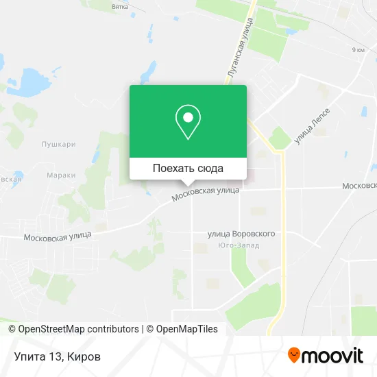 Карта Упита 13