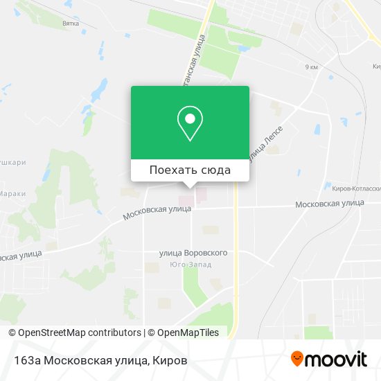 Карта 163а Московская улица