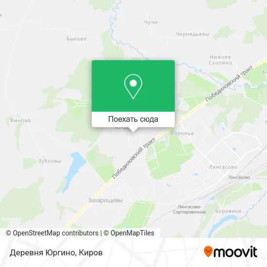 Карта Деревня Юргино