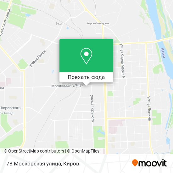 Карта 78 Московская улица