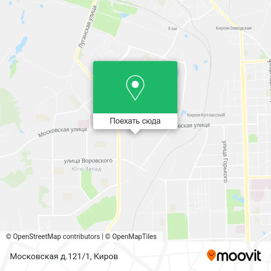 Карта Московская д.121/1