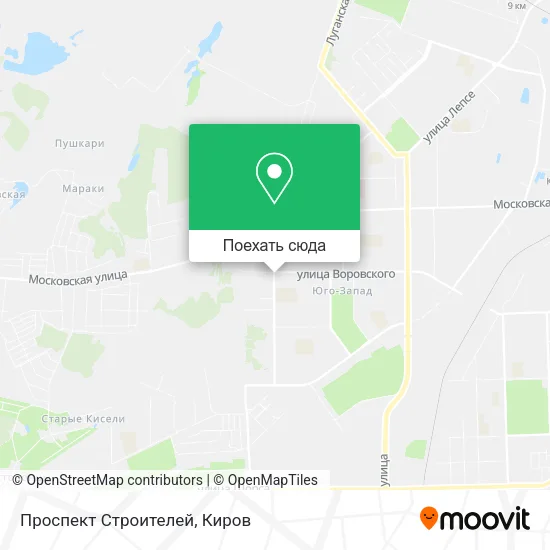 Карта Проспект Строителей