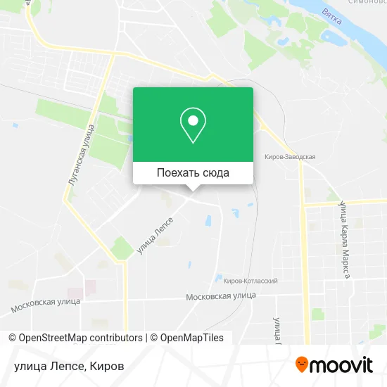 Карта улица Лепсе