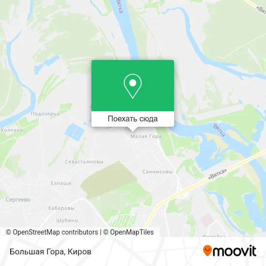 Карта Большая Гора