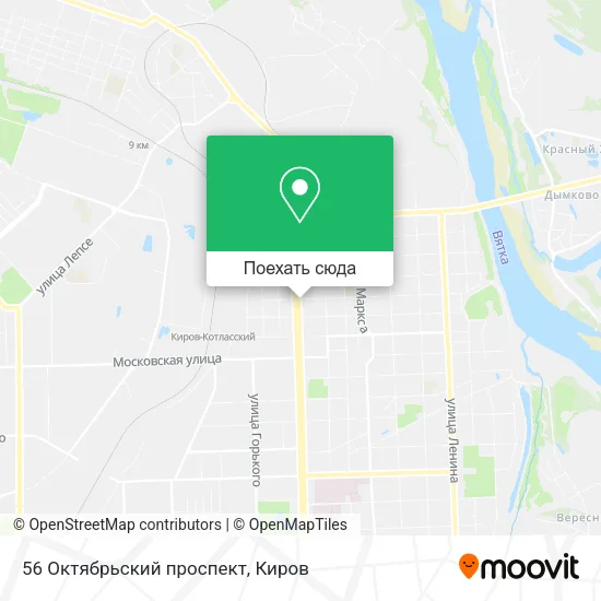 Карта 56 Октябрьский проспект