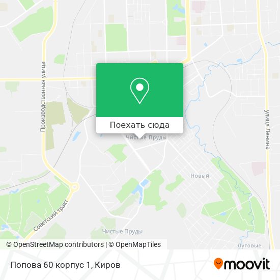 Карта Попова 60 корпус 1