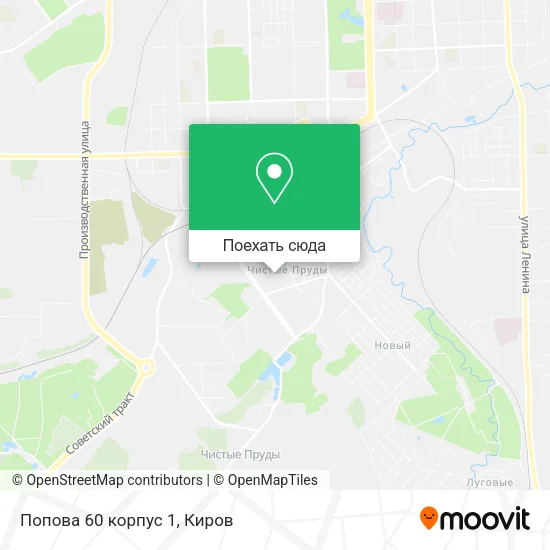 Карта Попова 60 корпус 1