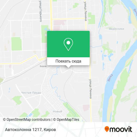 Карта Автоколонна 1217