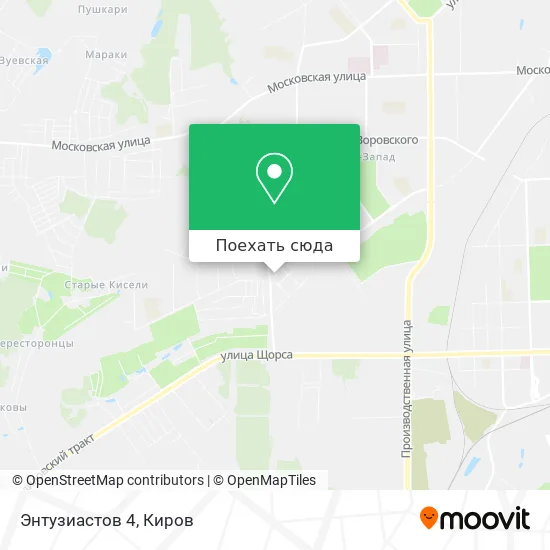 Карта Энтузиастов 4