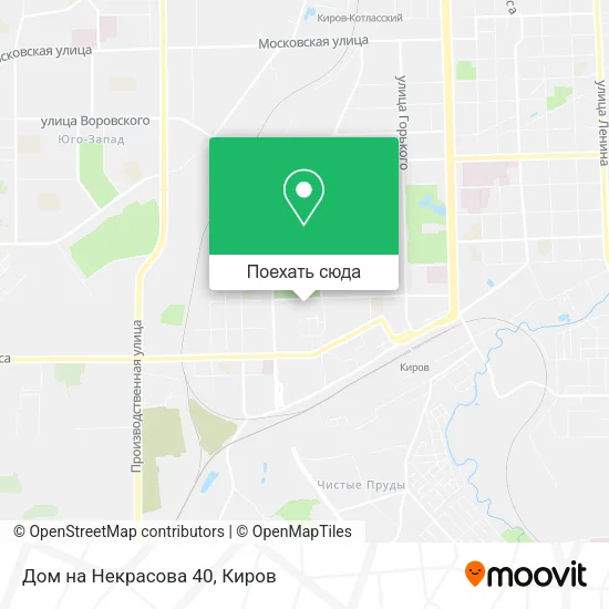 Карта Дом на Некрасова 40