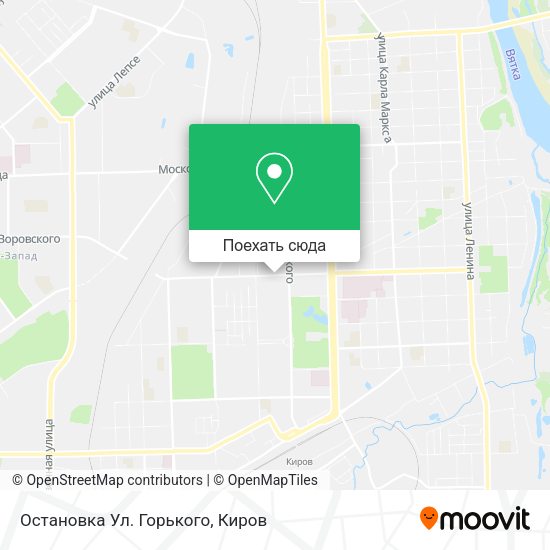 Карта Остановка Ул. Горького