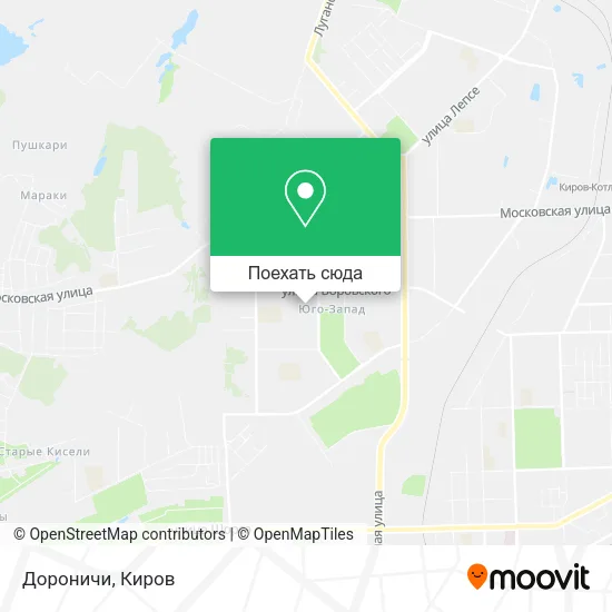 Карта Дороничи