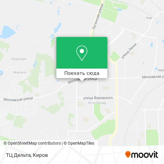 Карта ТЦ Дельта