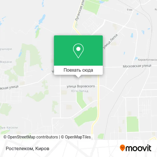Карта Ростелеком