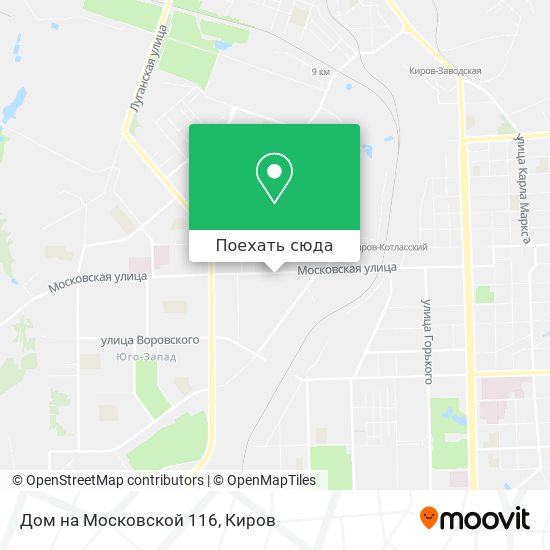 Карта Дом на Московской 116