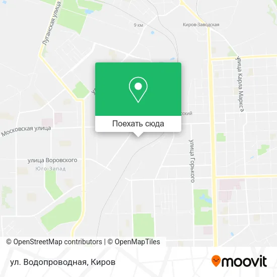 Карта ул. Водопроводная