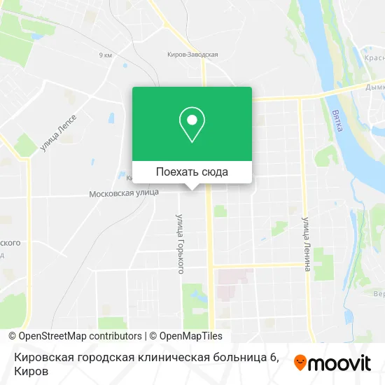 Карта Кировская городская клиническая больница 6