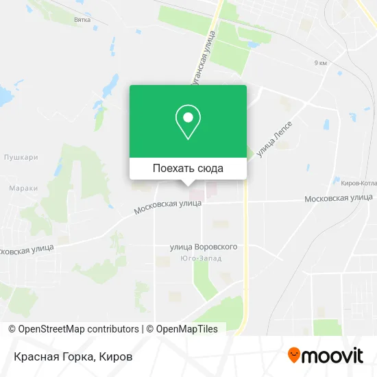 Карта Красная Горка