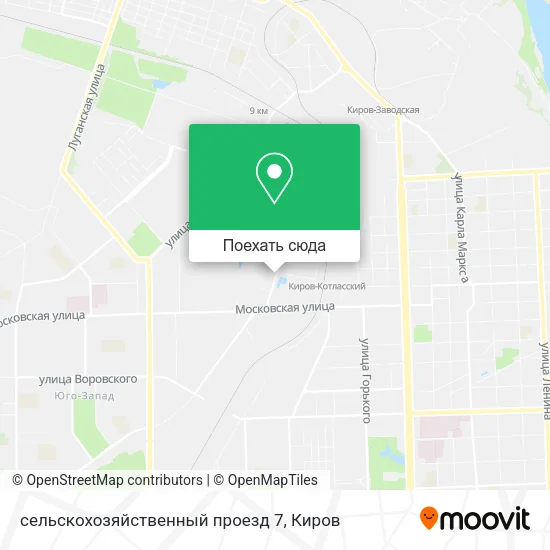 Карта сельскохозяйственный проезд 7