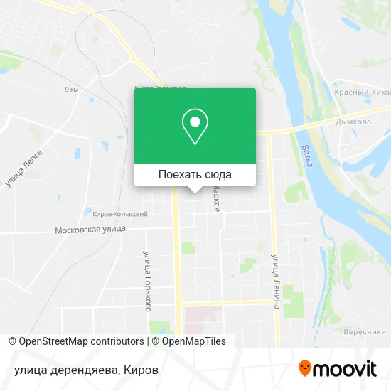 Карта улица дерендяева