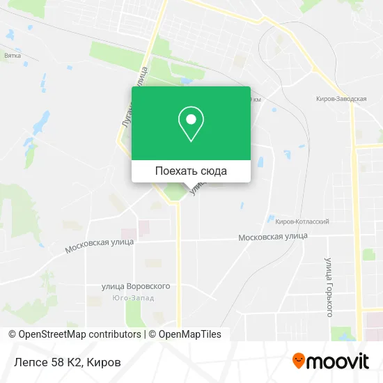 Карта Лепсе 58 К2