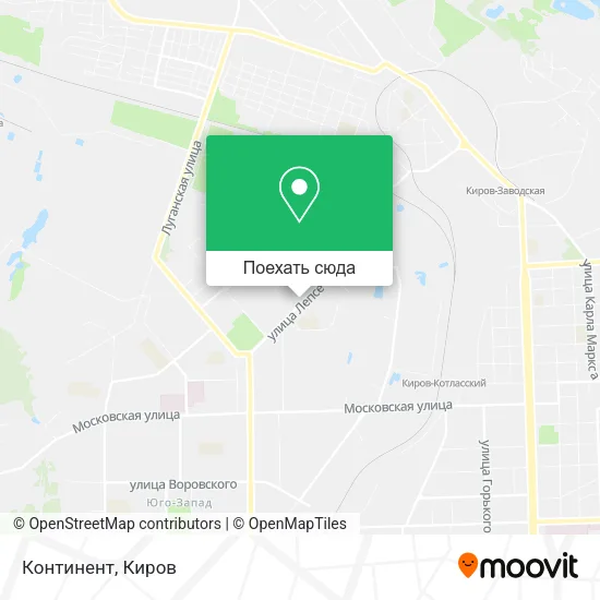 Карта Континент