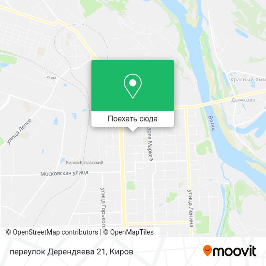 Карта переулок Дерендяева 21