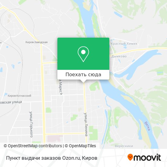 Карта Пункт выдачи заказов Ozon.ru