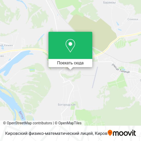 Карта Кировский физико-математический лицей