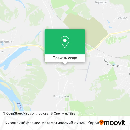 Карта Кировский физико-математический лицей