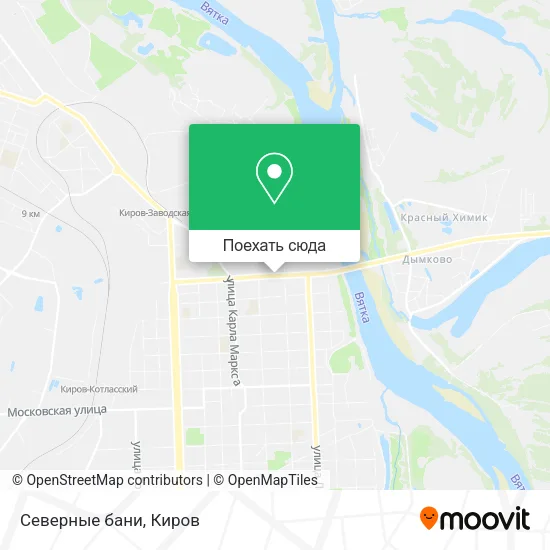 Карта Северные бани