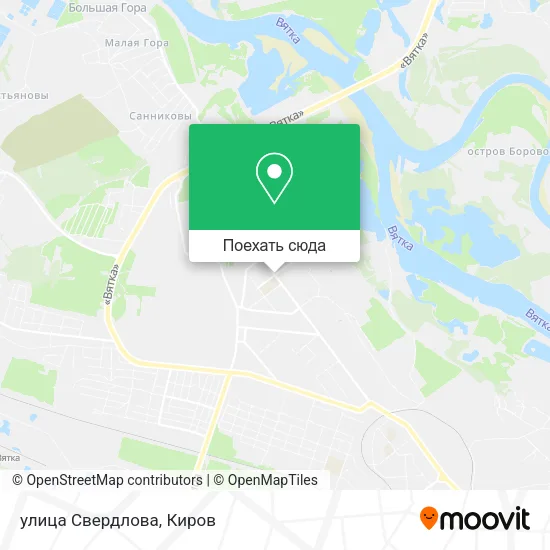 Карта улица Свердлова