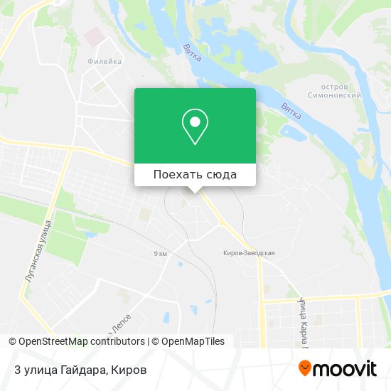 Карта 3 улица Гайдара