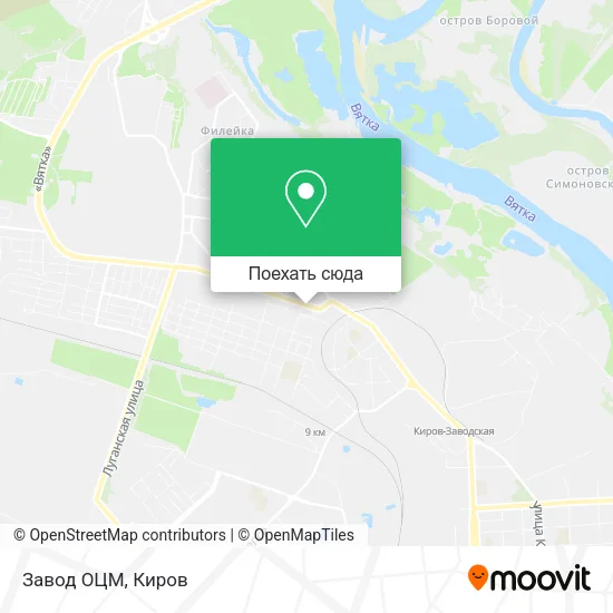 Карта Завод ОЦМ