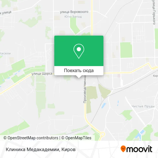 Карта Клиника Медакадемии