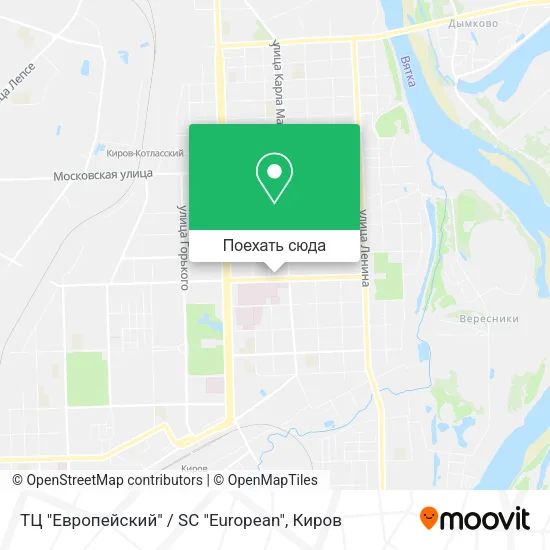 Карта ТЦ "Европейский" / SC "European"