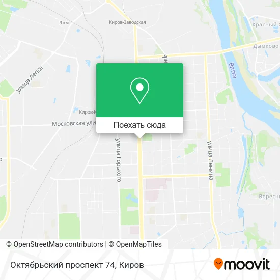 Карта Октябрьский проспект 74