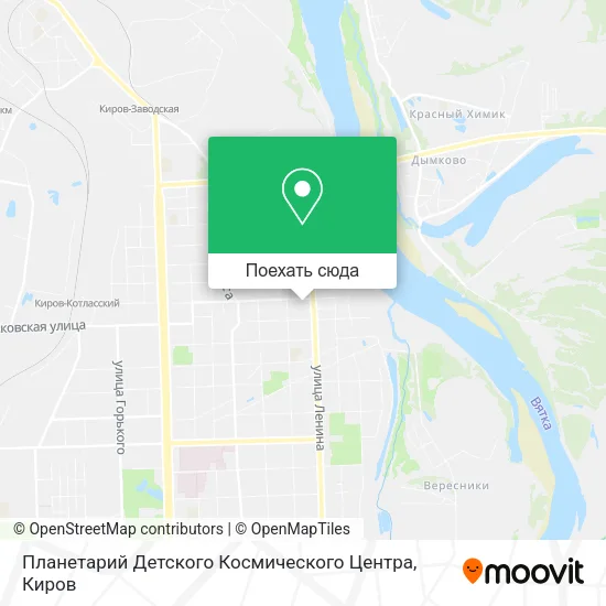 Карта Планетарий Детского Космического Центра