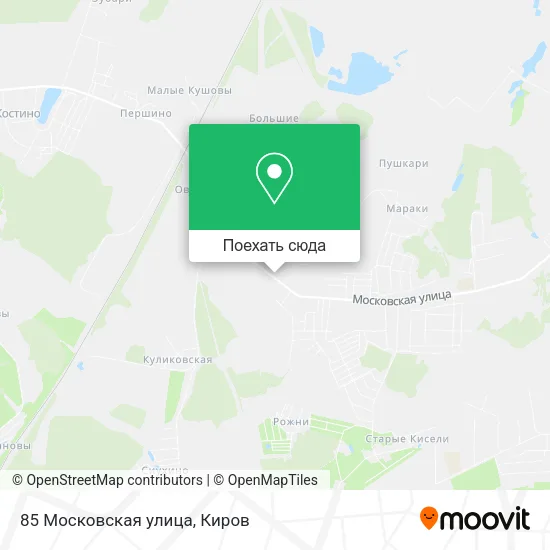 Карта 85 Московская улица