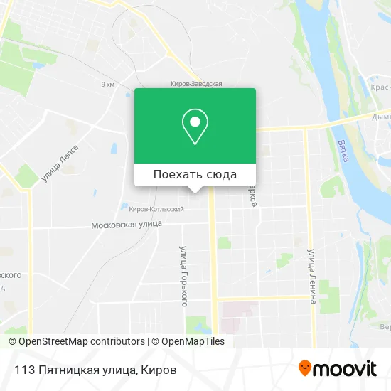 Карта 113 Пятницкая улица