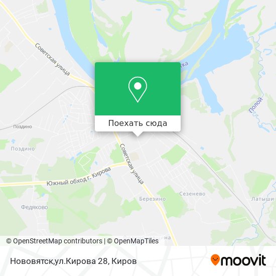 Карта Нововятск,ул.Кирова 28