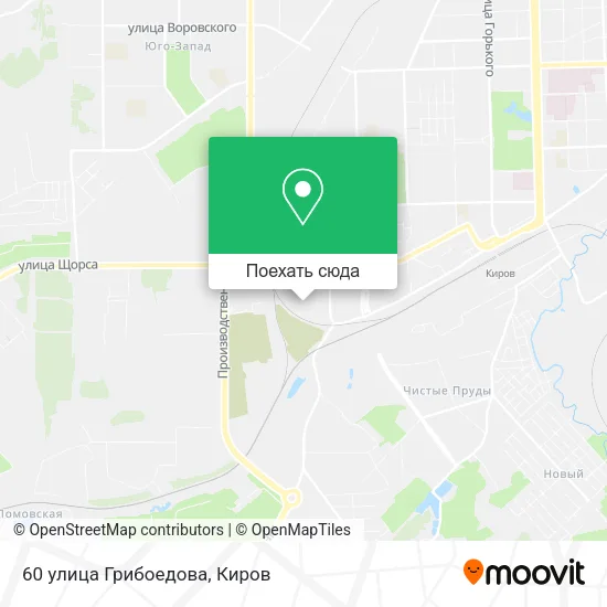 Карта 60 улица Грибоедова