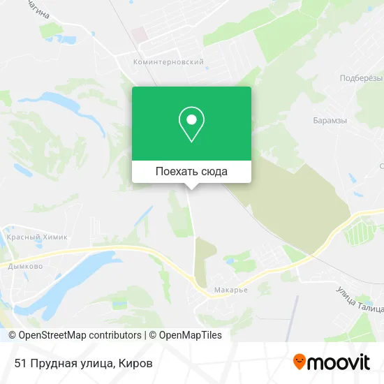 Карта 51 Прудная улица
