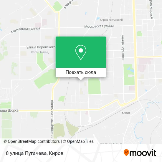 Карта 8 улица Пугачева